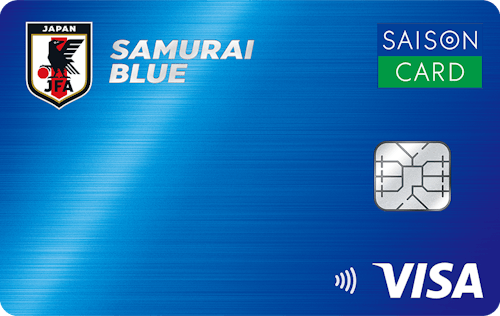 「SAMURAI BLUE カード セゾン」の券面